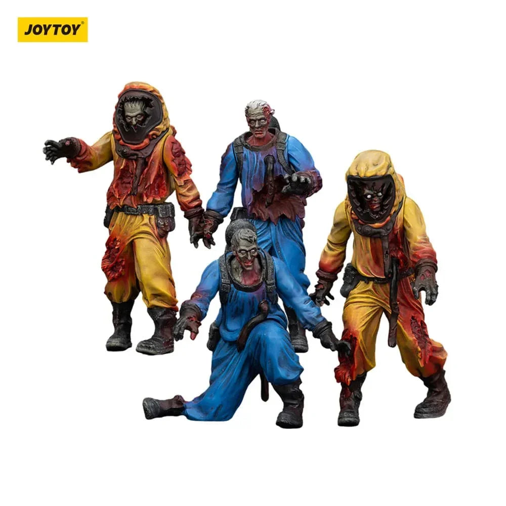 Zombie Dark Source Action Figurr 4-Pack Biochemical Lab Team 8 cm Joy Toy (CN)