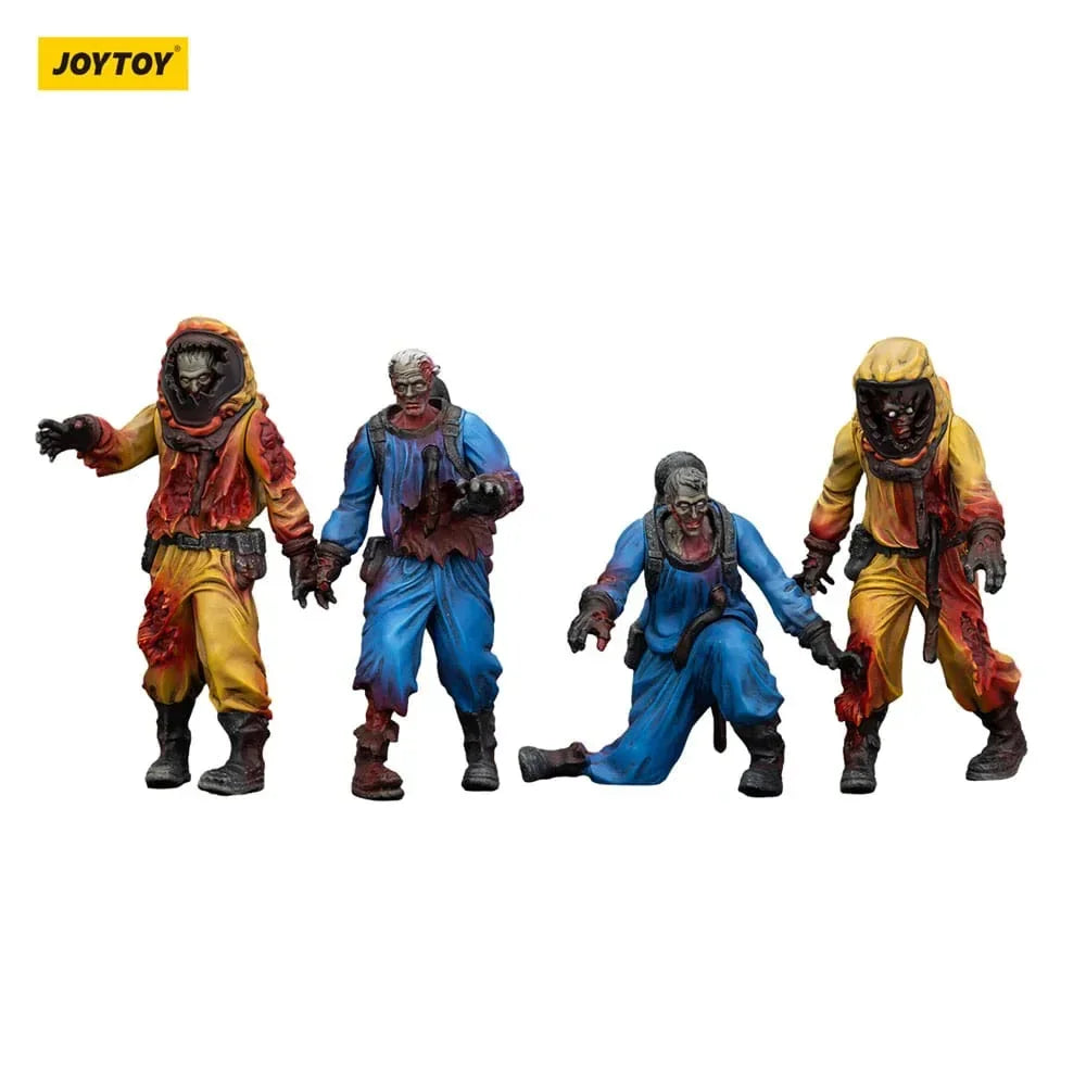Zombie Dark Source Action Figurr 4-Pack Biochemical Lab Team 8 cm Joy Toy (CN)