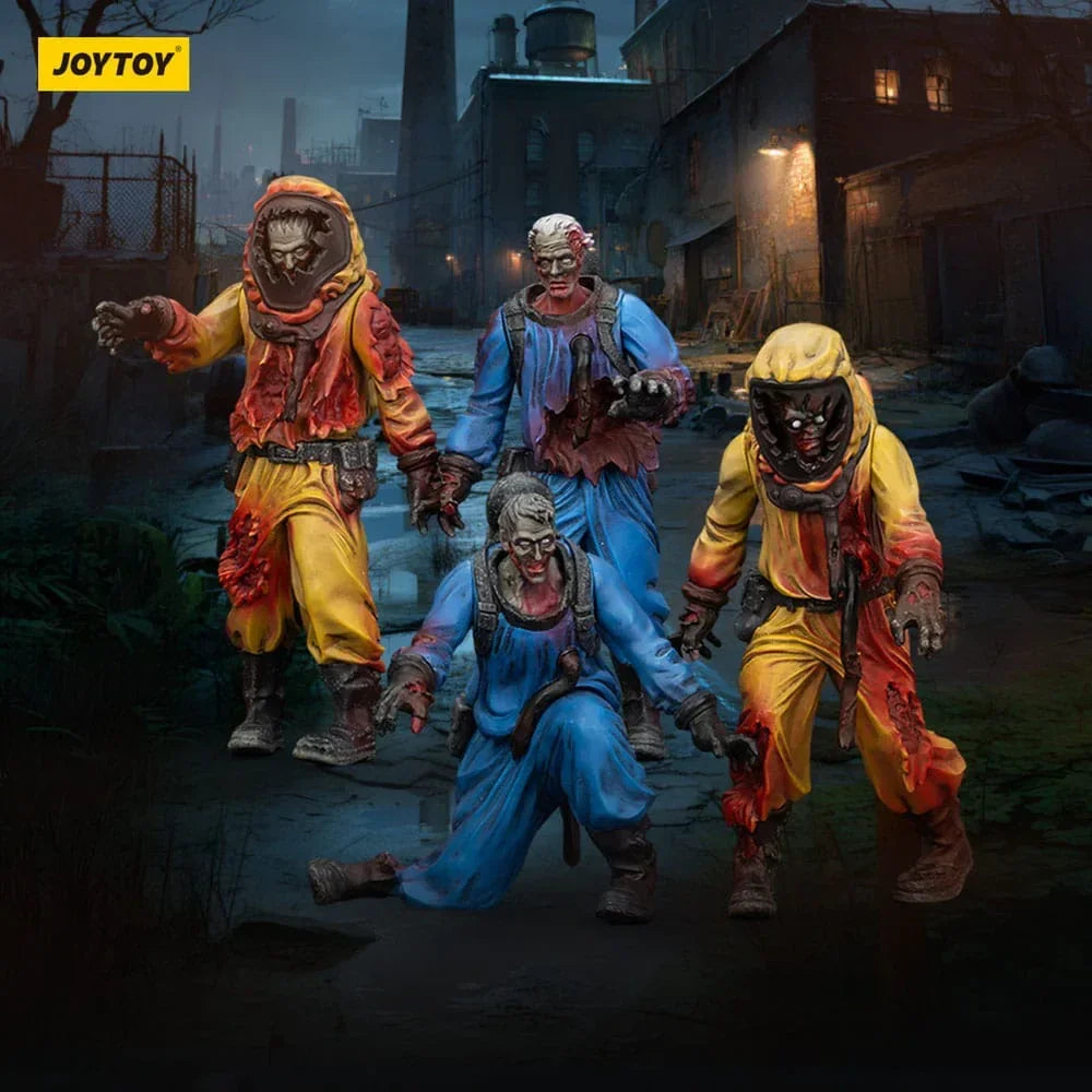 Zombie Dark Source Action Figurr 4-Pack Biochemical Lab Team 8 cm Joy Toy (CN)