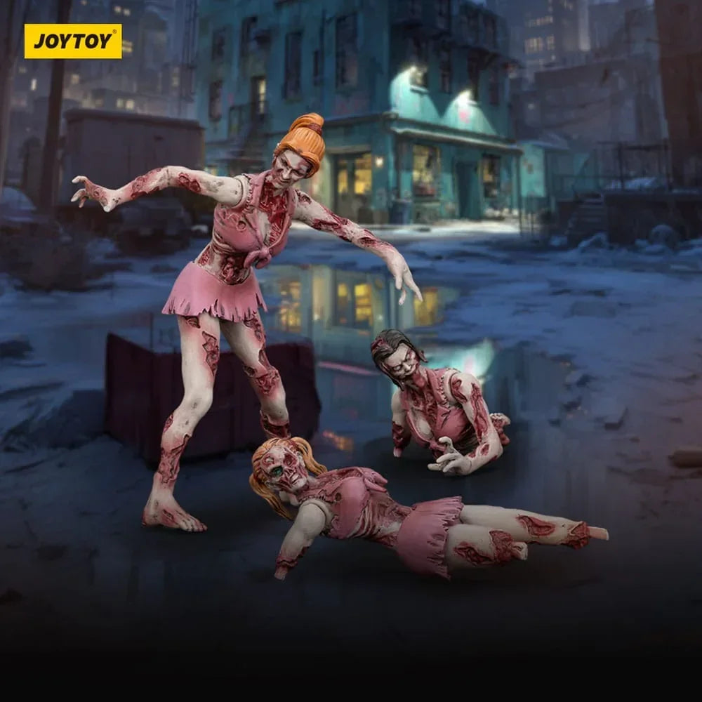 Zombie Dark Source Action Figurr 3-Pack Cheer Leaders - 8 cm Joy Toy (CN)