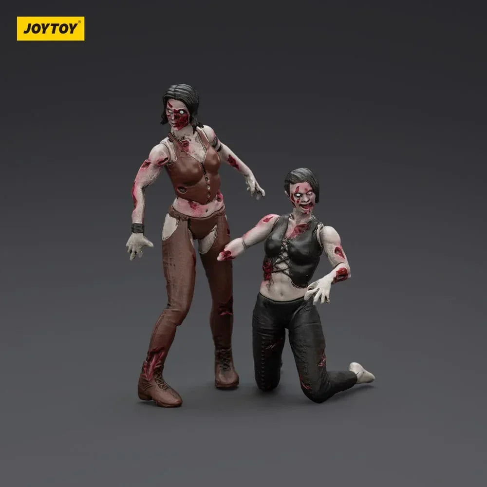 Zombie Dark Source Action Figurr 2-Pack - Kvinnliga Brottare 8 cm Joy Toy (CN)