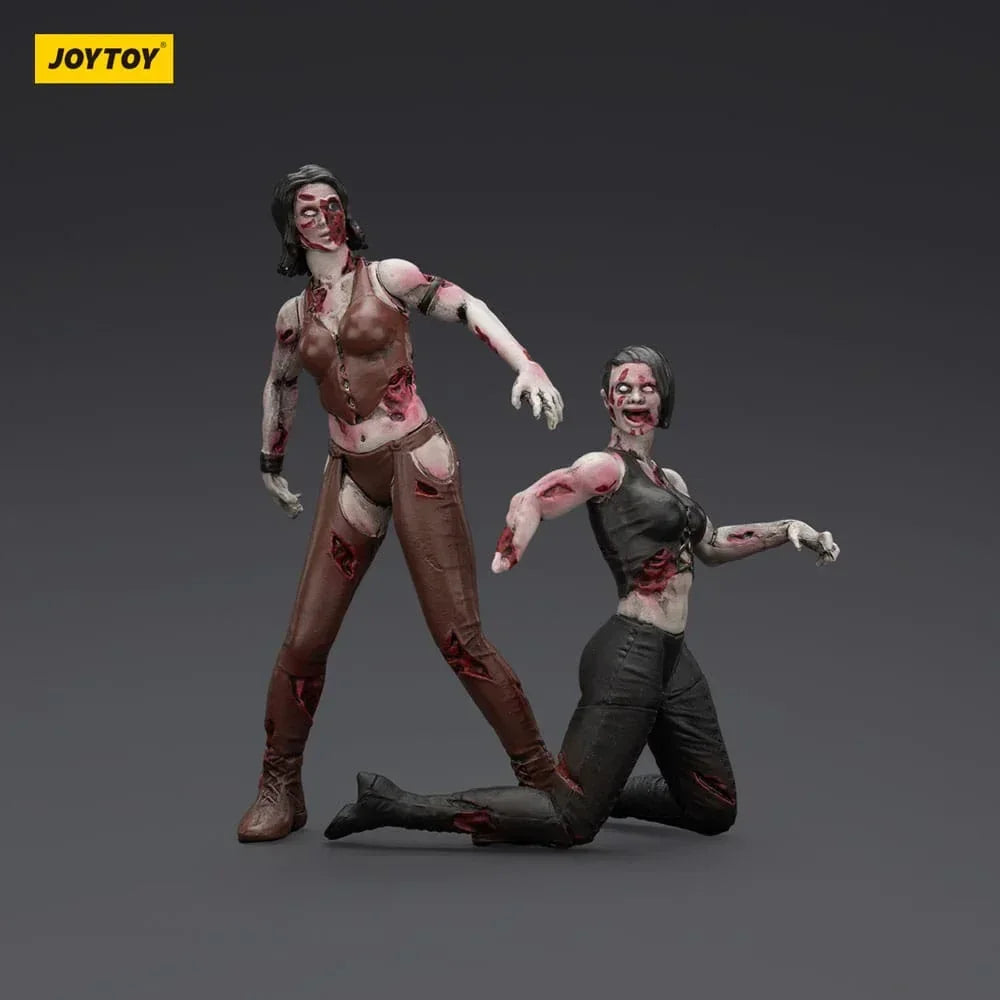 Zombie Dark Source Action Figurr 2-Pack - Kvinnliga Brottare 8 cm Joy Toy (CN)