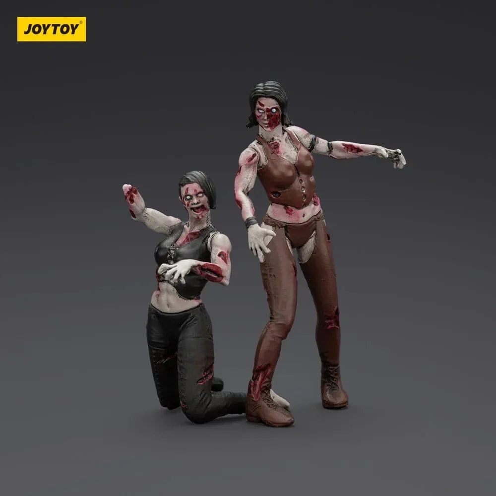 Zombie Dark Source Action Figurr 2-Pack - Kvinnliga Brottare 8 cm Joy Toy (CN)