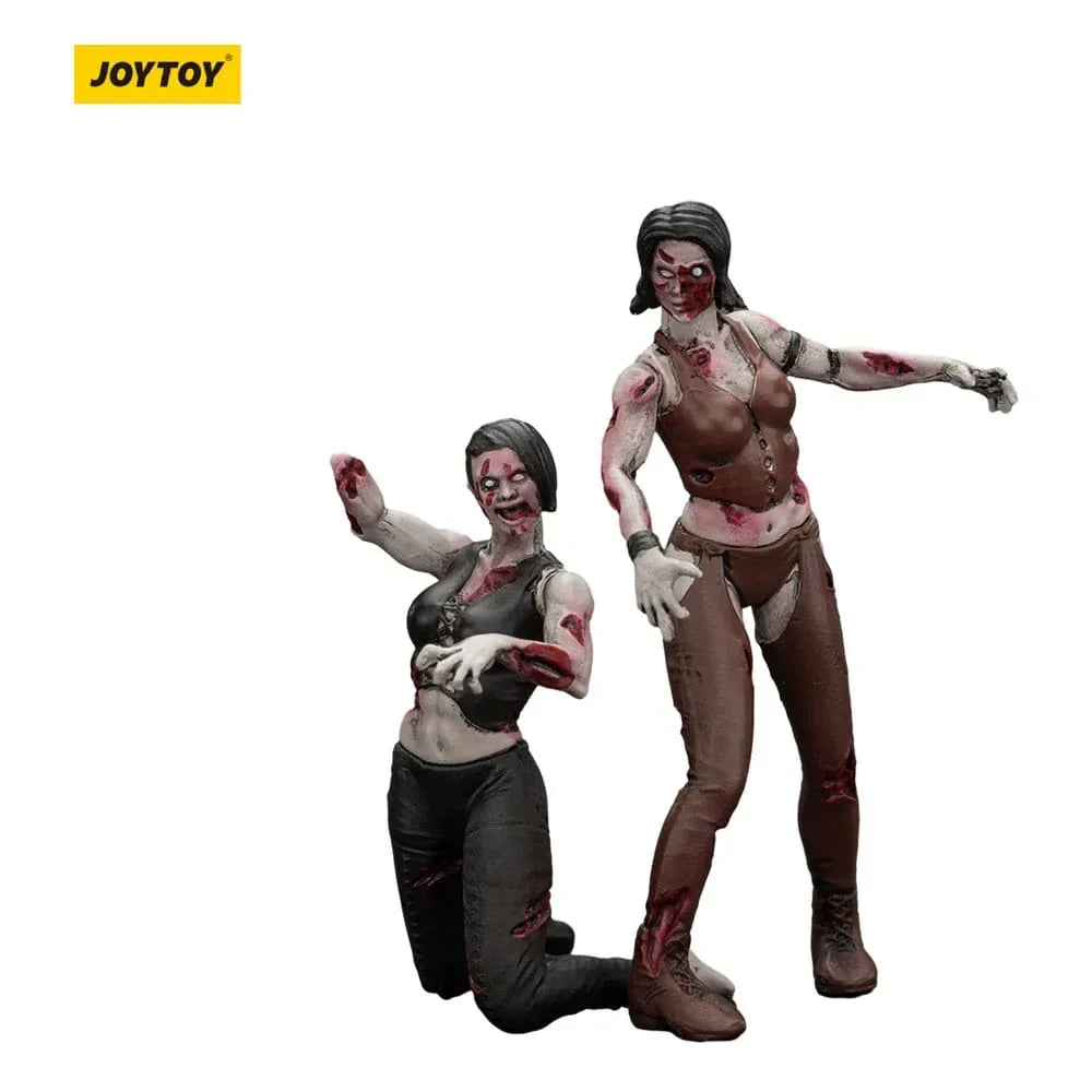 Zombie Dark Source Action Figurr 2-Pack - Kvinnliga Brottare 8 cm Joy Toy (CN)