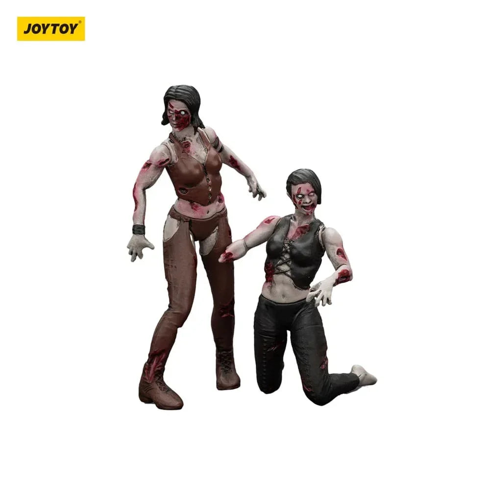 Zombie Dark Source Action Figurr 2-Pack - Kvinnliga Brottare 8 cm Joy Toy (CN)