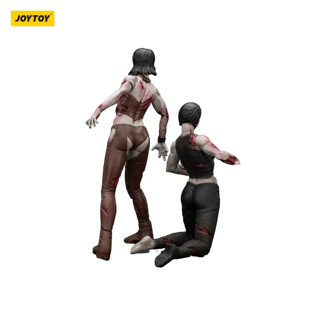 Zombie Dark Source Action Figurr 2-Pack - Kvinnliga Brottare 8 cm Joy Toy (CN)