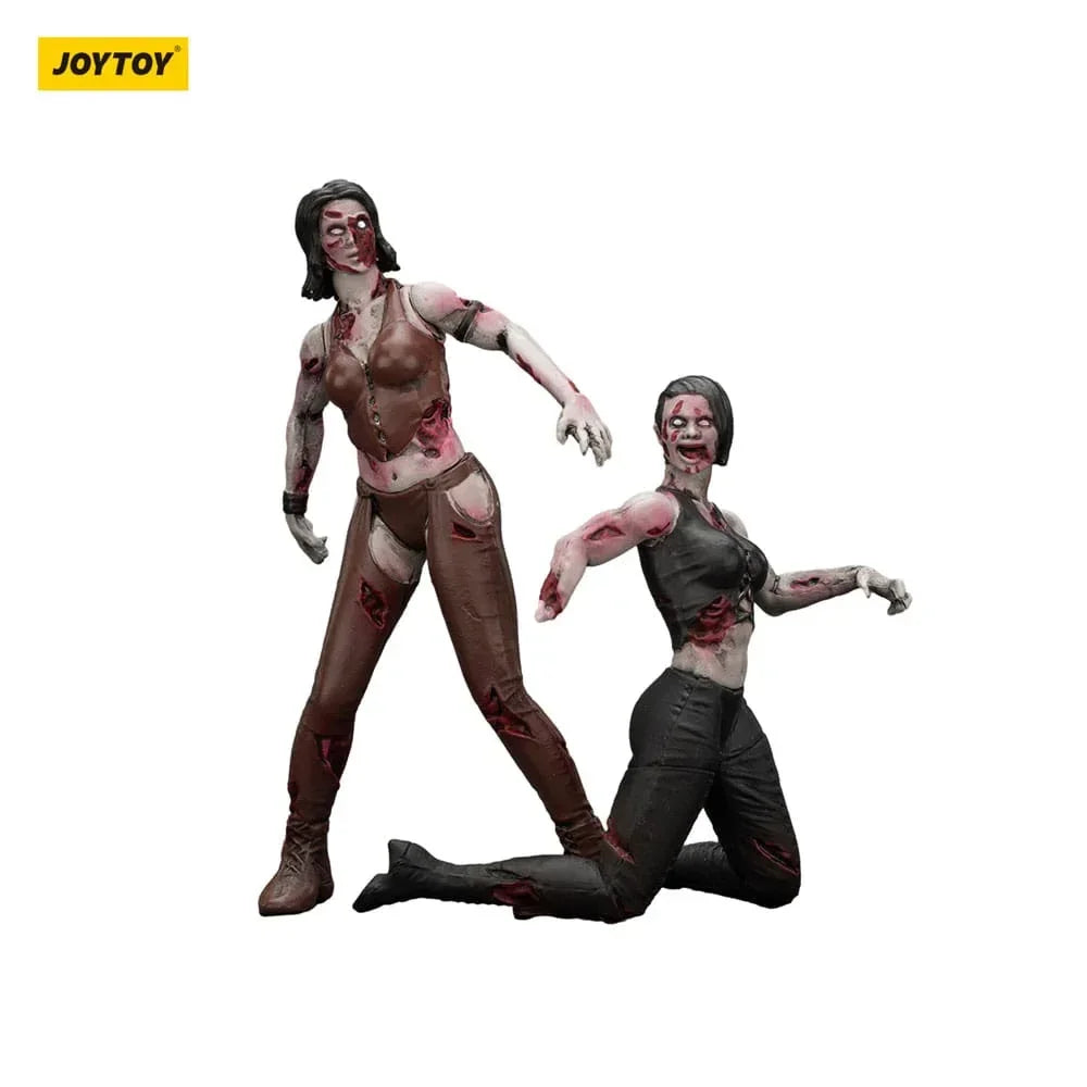 Zombie Dark Source Action Figurr 2-Pack - Kvinnliga Brottare 8 cm Joy Toy (CN)