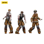 Zombie Dark Source Action Figurr 3-Pack Brandmansfigurer 8 cm Joy Toy (CN)
