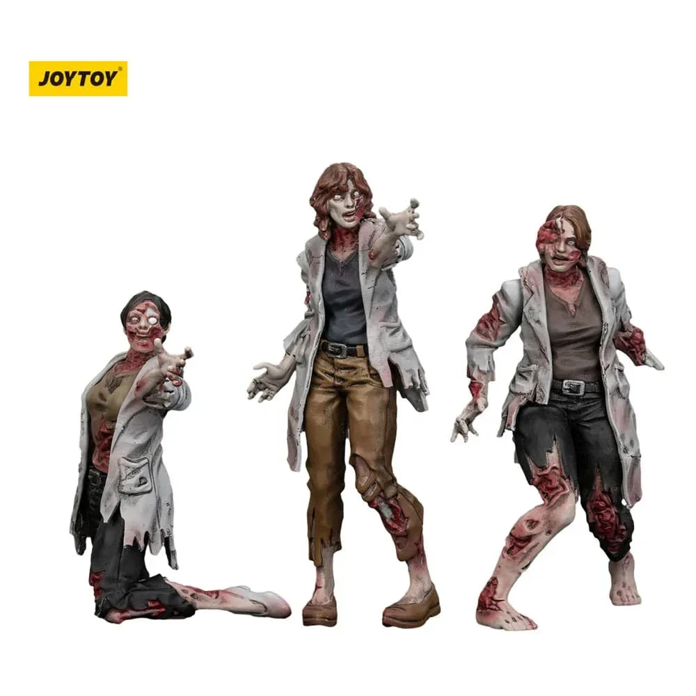 Zombie Dark Source Action Figurr 3-Pack Scientists (Female) 8 cm Joy Toy (CN)