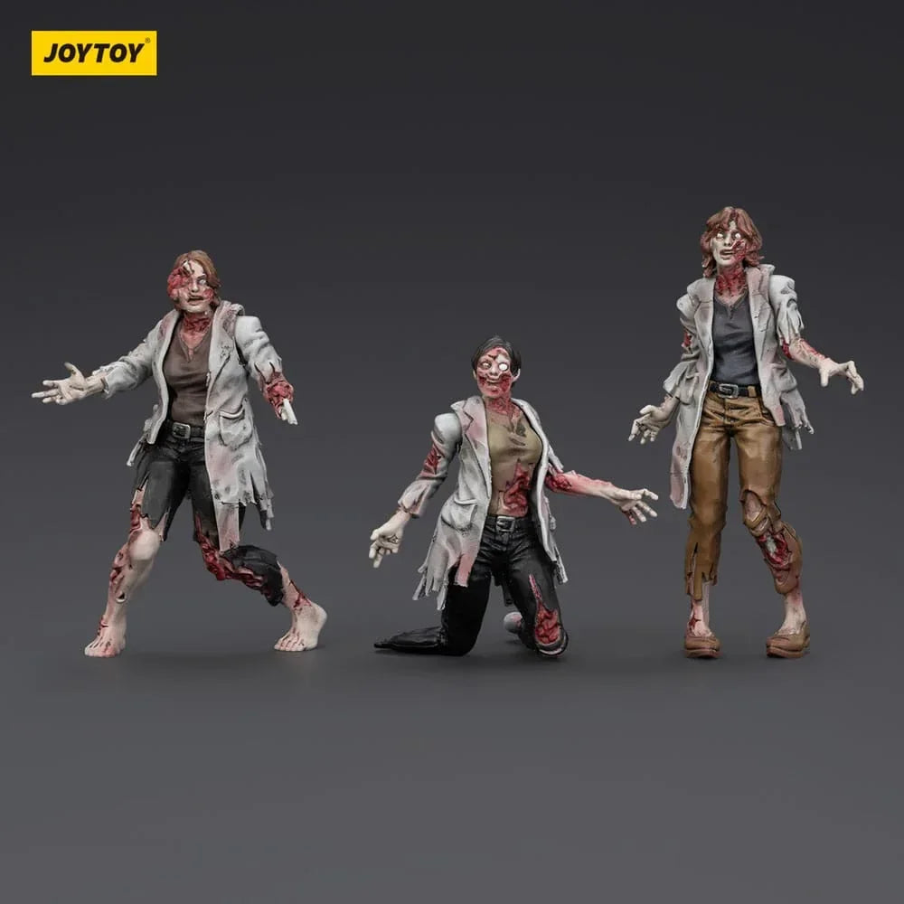 Zombie Dark Source Action Figurr 3-Pack Scientists (Female) 8 cm Joy Toy (CN)