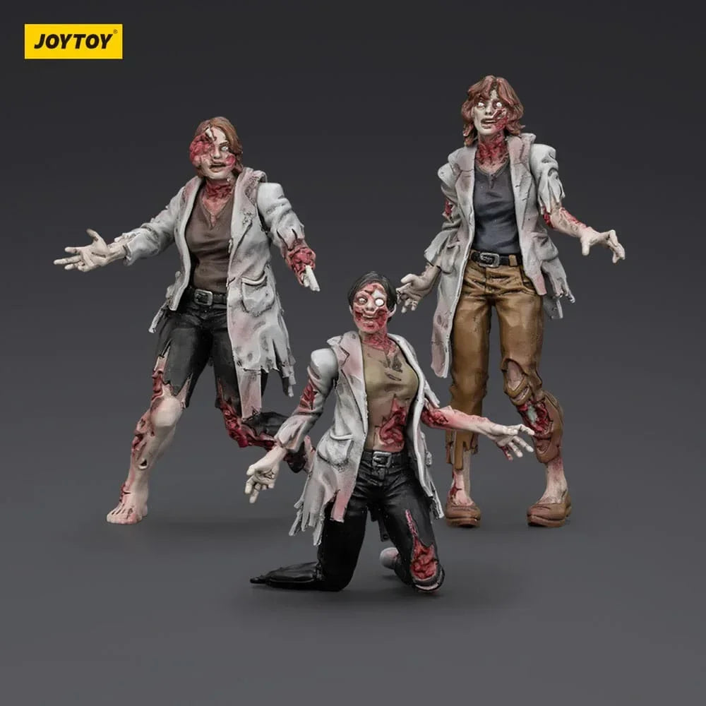 Zombie Dark Source Action Figurr 3-Pack Scientists (Female) 8 cm Joy Toy (CN)