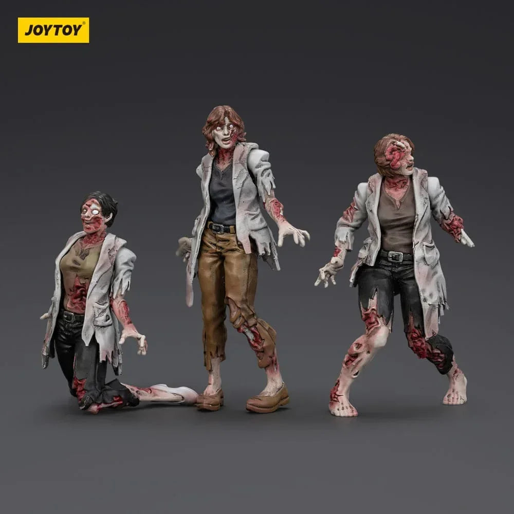 Zombie Dark Source Action Figurr 3-Pack Scientists (Female) 8 cm Joy Toy (CN)