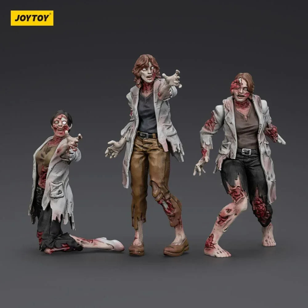 Zombie Dark Source Action Figurr 3-Pack Scientists (Female) 8 cm Joy Toy (CN)