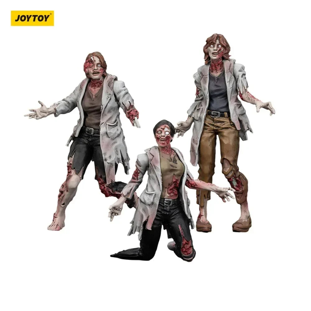 Zombie Dark Source Action Figurr 3-Pack Scientists (Female) 8 cm Joy Toy (CN)