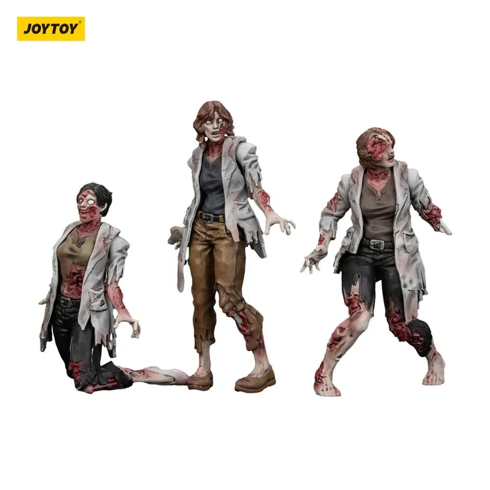 Zombie Dark Source Action Figurr 3-Pack Scientists (Female) 8 cm Joy Toy (CN)