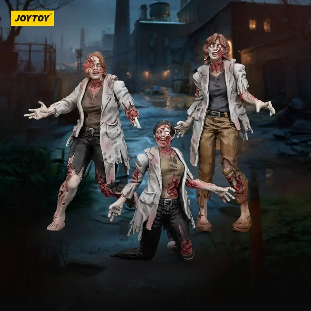 Zombie Dark Source Action Figurr 3-Pack Scientists (Female) 8 cm Joy Toy (CN)