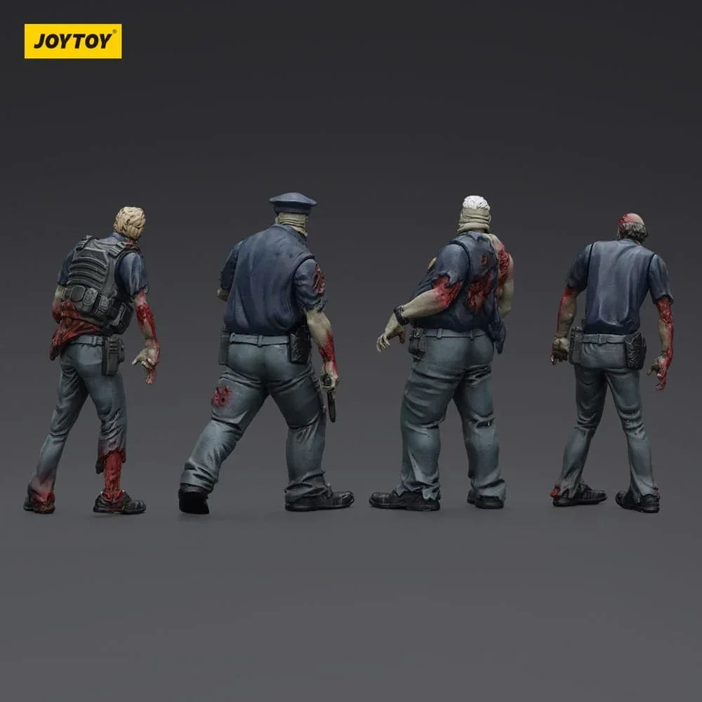 Zombie Dark Source Action Figurr 4-Pack Police (Male) 8 cm Joy Toy (CN)
