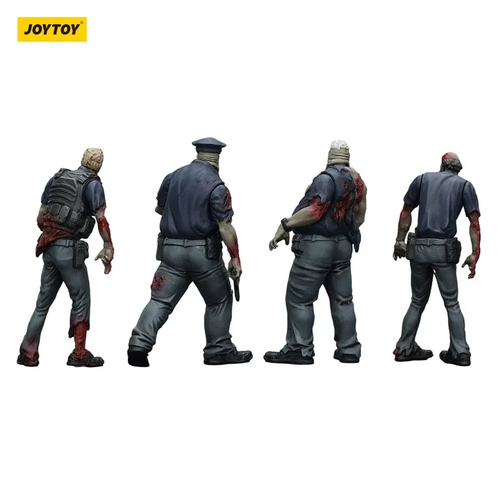 Zombie Dark Source Action Figurr 4-Pack Police (Male) 8 cm Joy Toy (CN)