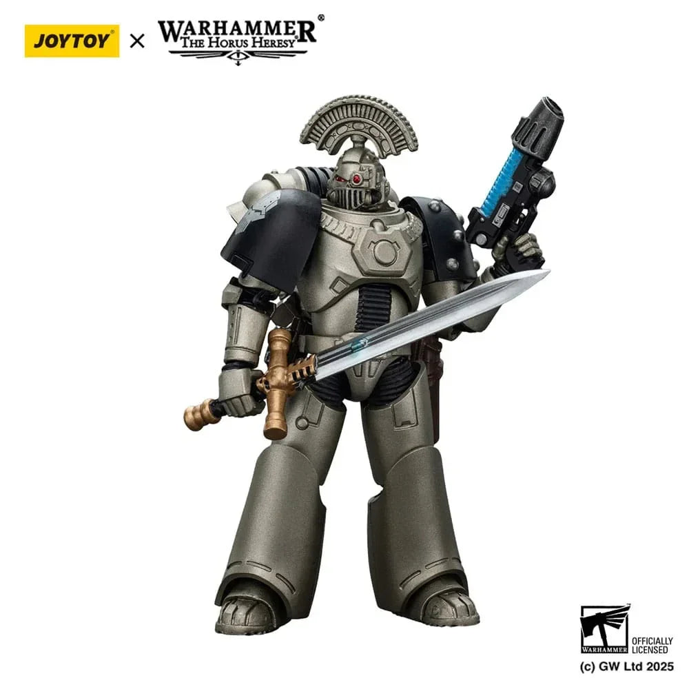 Warhammer The Horus Heresy Action Figur 1/18 Iron Warriors MKVI Tactical Sergeant med Power Sword och Plasma Pistol 12 cm Joy Toy (CN)