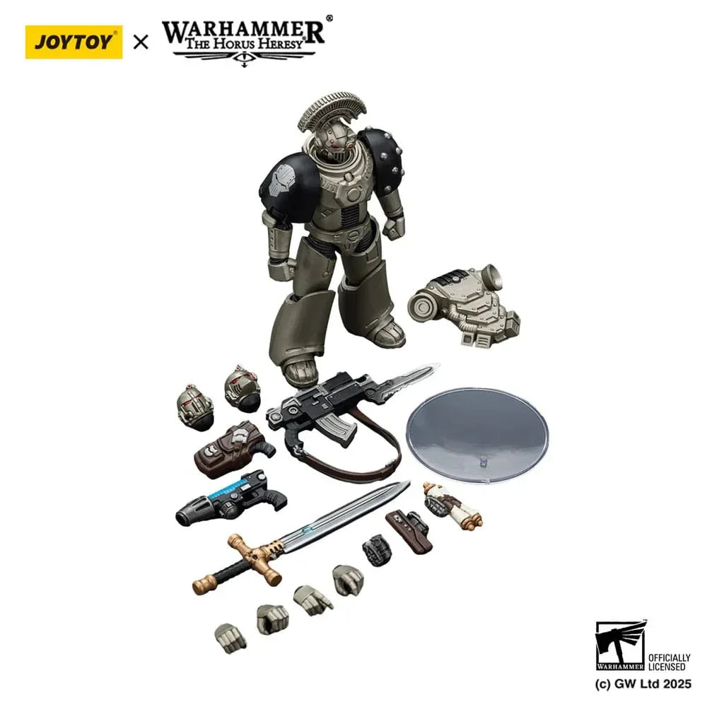 Warhammer The Horus Heresy Action Figur 1/18 Iron Warriors MKVI Tactical Sergeant med Power Sword och Plasma Pistol 12 cm Joy Toy (CN)