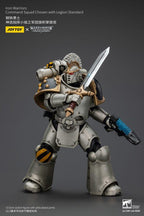 Warhammer The Horus Heresy Action Figur 1/18 lron Warriors Command Squad Chosen med Legion Standard 12 cm Joy Toy (CN)