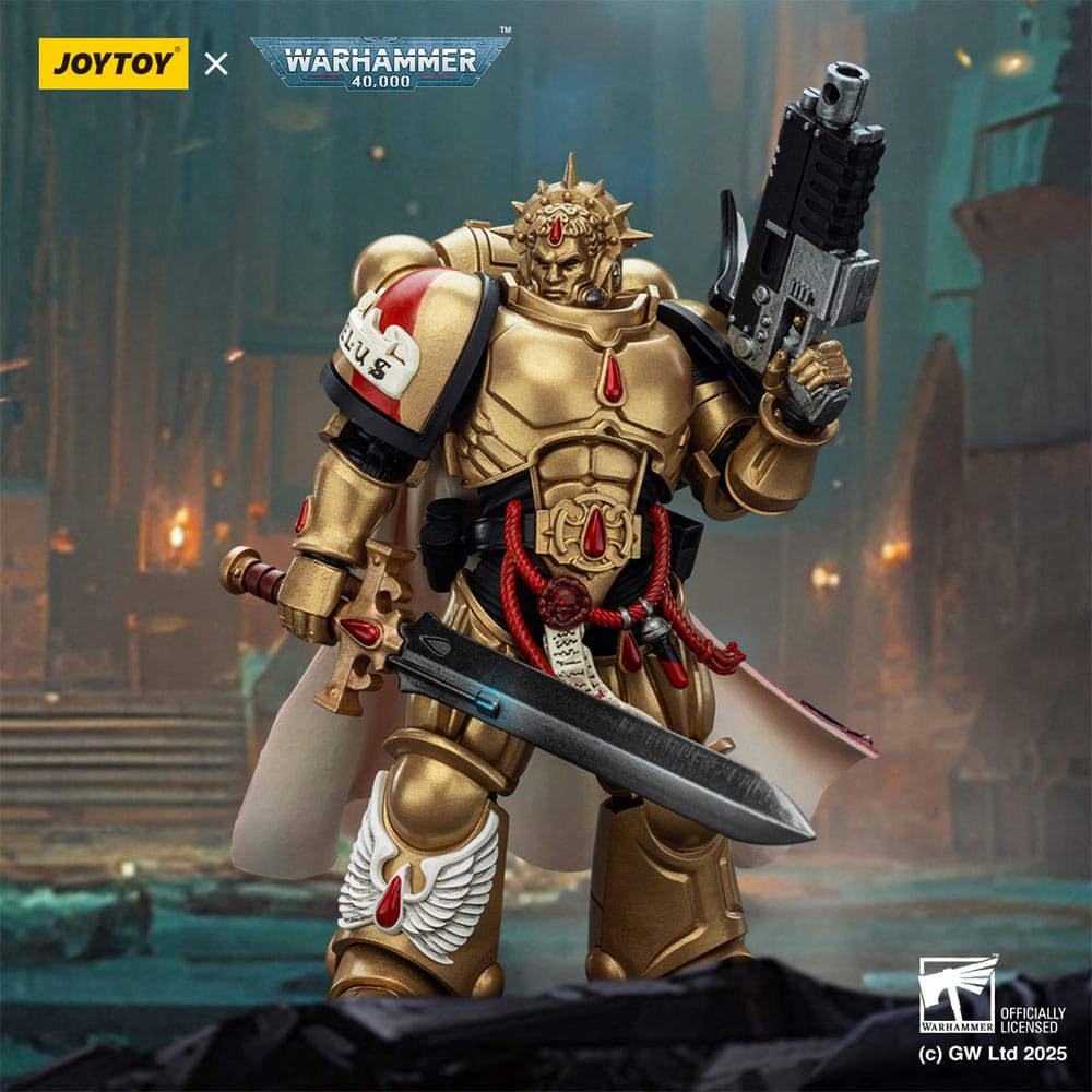 Warhammer 40,000: Combat Patrol Blood Angels Action Figur Captain med Heavy Bolt Pistol & Power Sword 20 cm Joy Toy (CN)