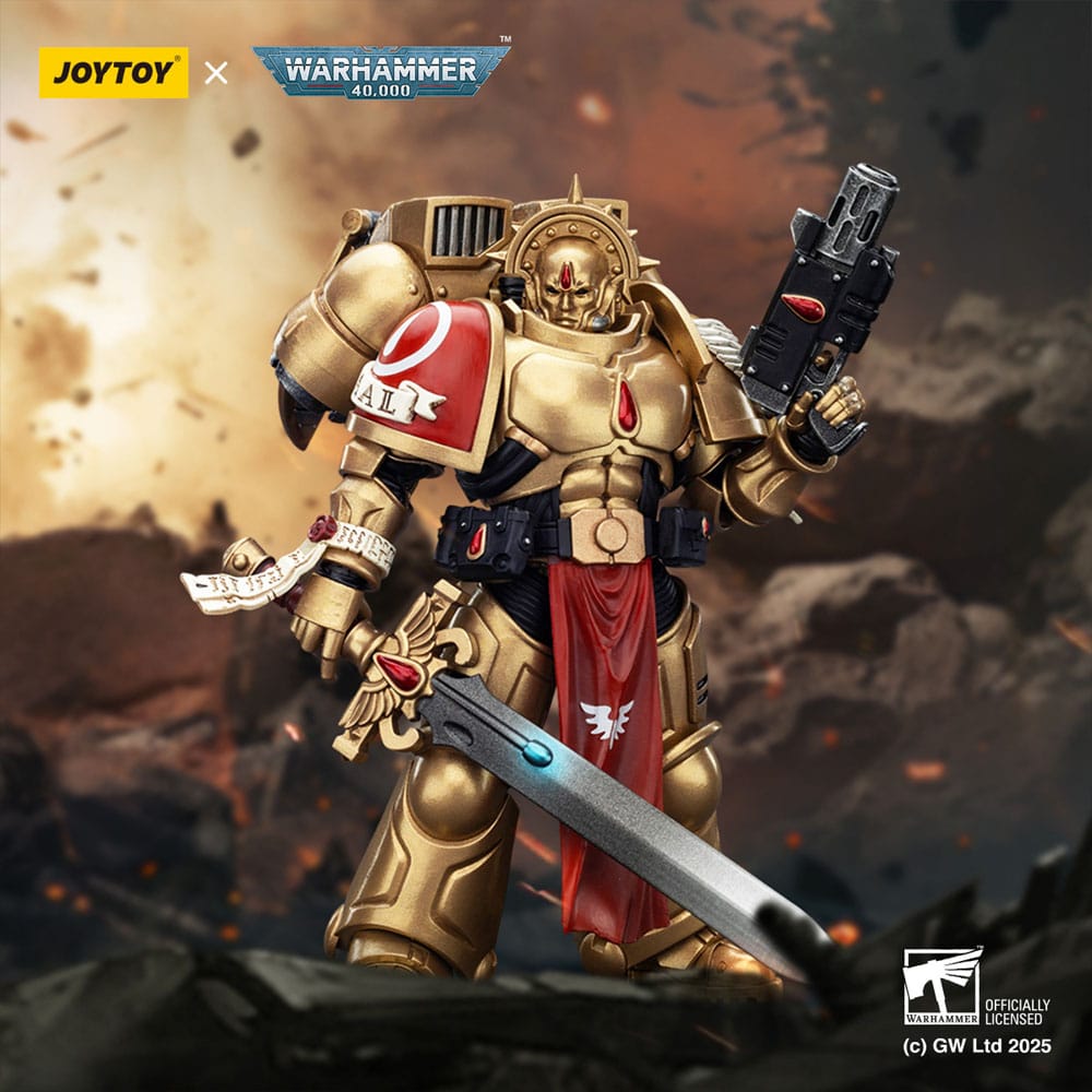 Warhammer 40,000: Combat Patrol Blood Angels Action Figur Sanguinary Guard 1 med Inferno Pistol och Encarmine Blade - 20 cm Joy Toy (CN)