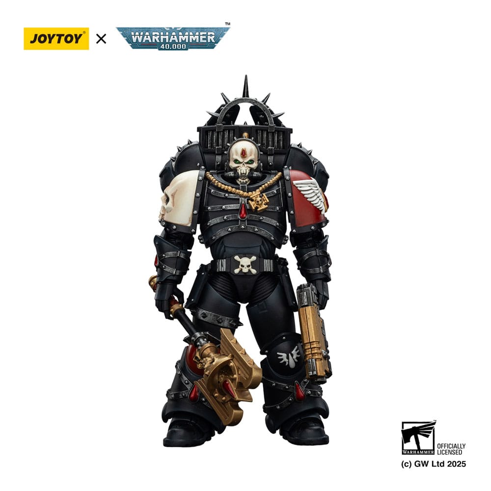 Warhammer 40,000: Combat Patrol Blood Angels Action Figur Lemartes med Jump Pack, Blood Crozius och Absolver Bolt Pistol - 12 cm Joy Toy (CN)