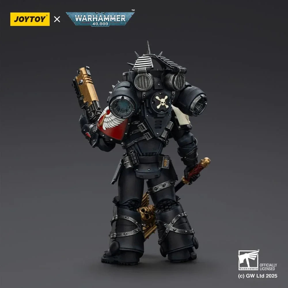 Warhammer 40,000: Combat Patrol Blood Angels Action Figur Lemartes med Jump Pack, Blood Crozius och Absolver Bolt Pistol - 12 cm Joy Toy (CN)