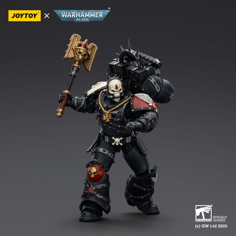 Warhammer 40,000: Combat Patrol Blood Angels Action Figur Lemartes med Jump Pack, Blood Crozius och Absolver Bolt Pistol - 12 cm Joy Toy (CN)