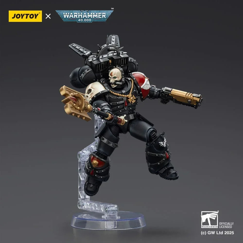 Warhammer 40,000: Combat Patrol Blood Angels Action Figur Lemartes med Jump Pack, Blood Crozius och Absolver Bolt Pistol - 12 cm Joy Toy (CN)