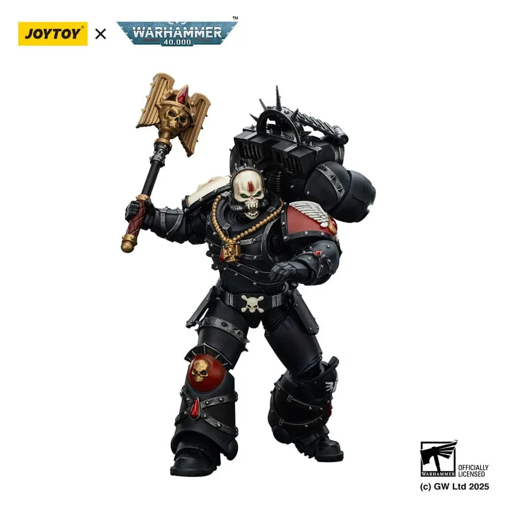 Warhammer 40,000: Combat Patrol Blood Angels Action Figur Lemartes med Jump Pack, Blood Crozius och Absolver Bolt Pistol - 12 cm Joy Toy (CN)