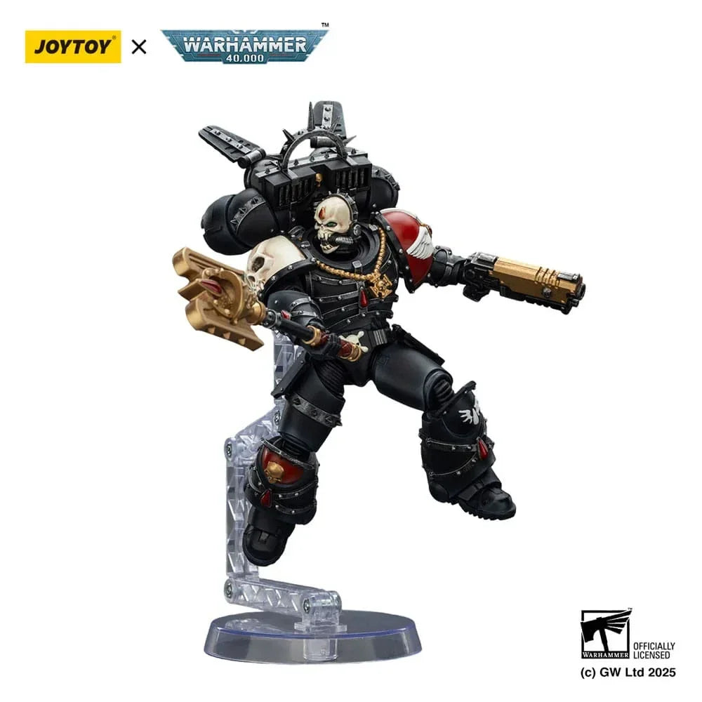Warhammer 40,000: Combat Patrol Blood Angels Action Figur Lemartes med Jump Pack, Blood Crozius och Absolver Bolt Pistol - 12 cm Joy Toy (CN)