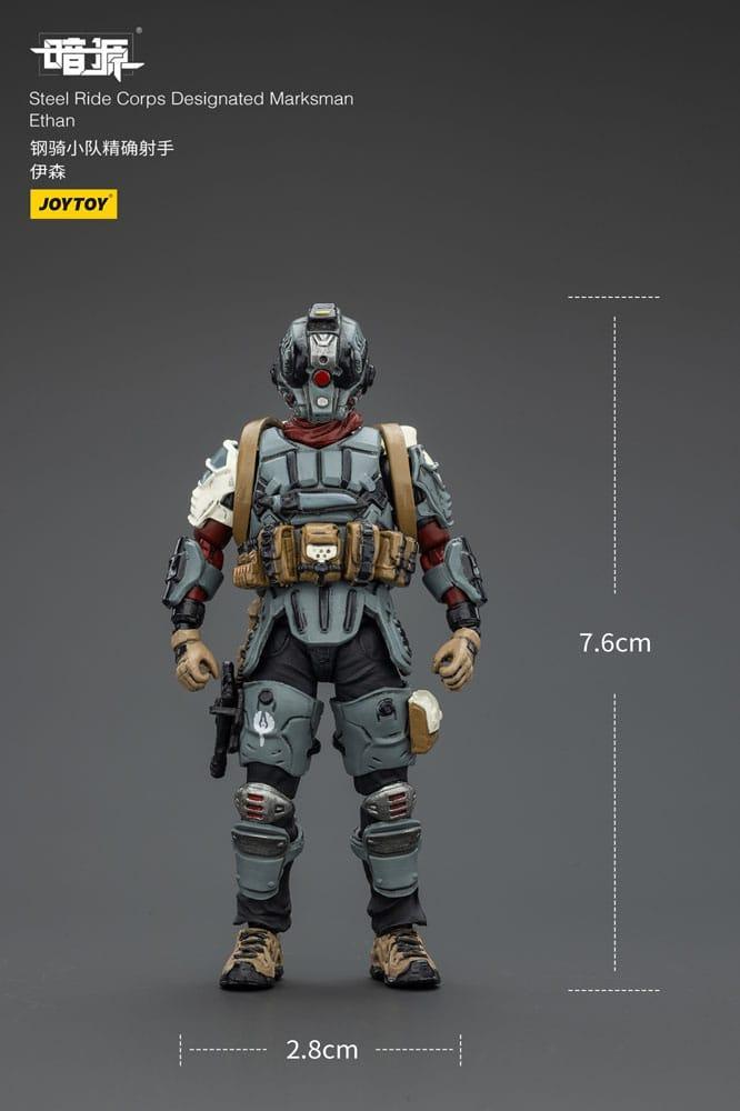Steel Ride Corps Dark Source Action Figur Designated Marksman Ethan 7 cm Joy Toy (CN)