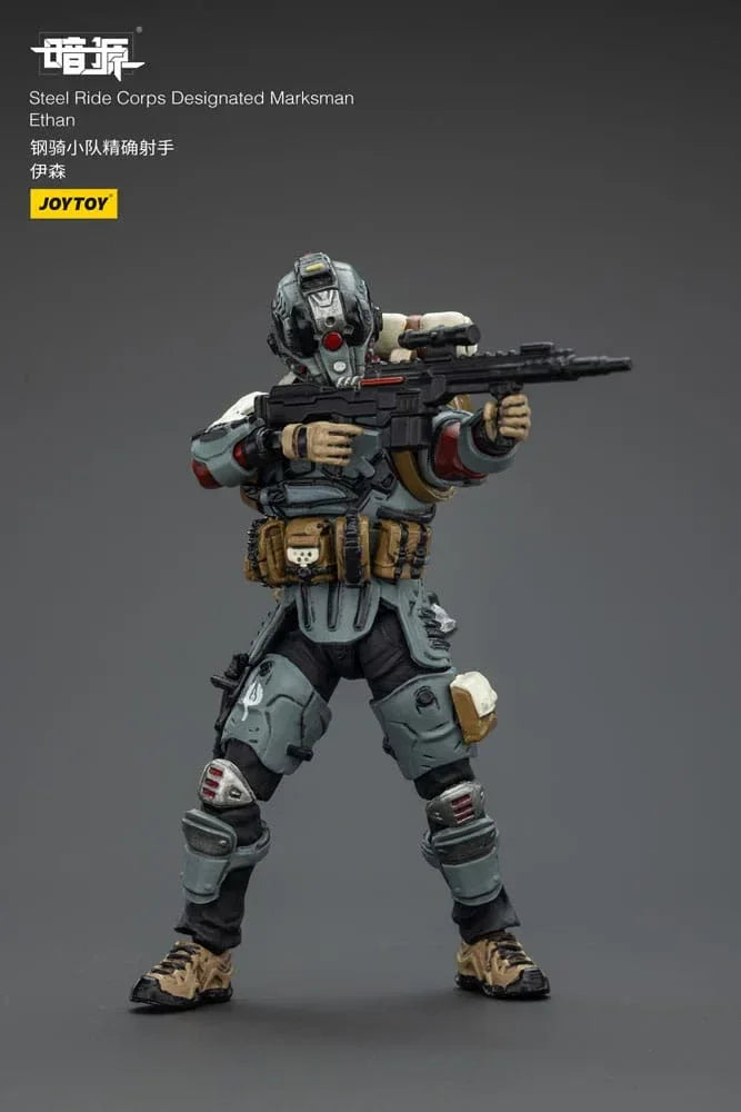 Steel Ride Corps Dark Source Action Figur Designated Marksman Ethan 7 cm Joy Toy (CN)
