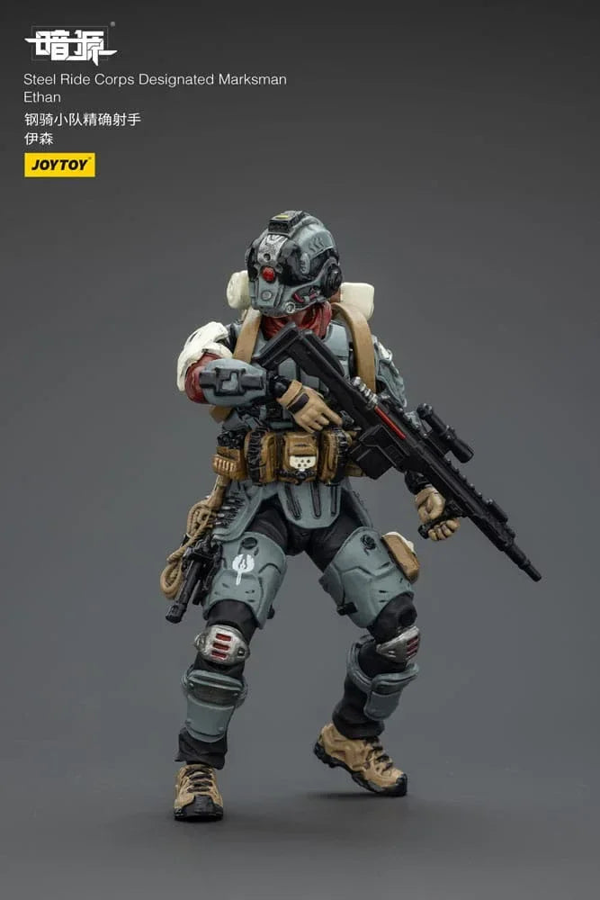 Steel Ride Corps Dark Source Action Figur Designated Marksman Ethan 7 cm Joy Toy (CN)