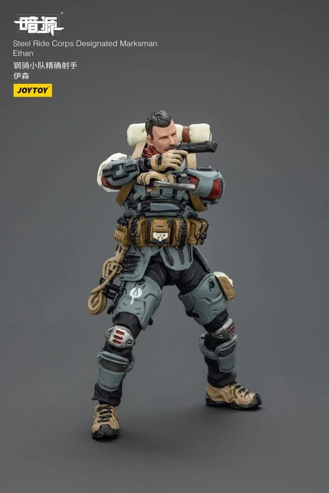 Steel Ride Corps Dark Source Action Figur Designated Marksman Ethan 7 cm Joy Toy (CN)
