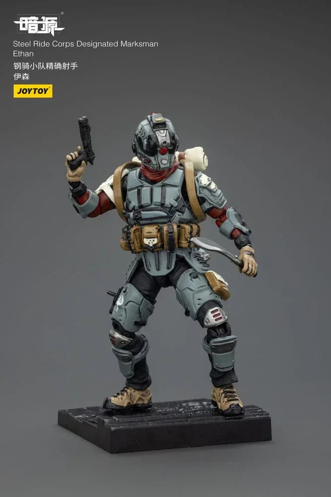 Steel Ride Corps Dark Source Action Figur Designated Marksman Ethan 7 cm Joy Toy (CN)