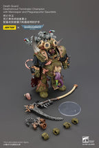 Warhammer 40k Action Figur 1/18 Death Guard Deathshroud Terminator Champion med Manreaper och Plaguespurter Gauntlets 14 cm Joy Toy (CN)