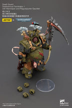 Warhammer 40k Action Figur 1/18 Death Guard Deathshroud Terminator 1 med Manreaper och Plaguespurter Gauntlet Joy Toy (CN)