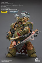 Warhammer 40k Action Figur 1/18 Death Guard Deathshroud Terminator 1 med Manreaper och Plaguespurter Gauntlet Joy Toy (CN)