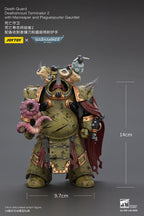 Warhammer 40k Action Figur 1/18 Death Guard Deathshroud Terminator 2 med Manreaper och Plaguespurter Gauntlet Joy Toy (CN)