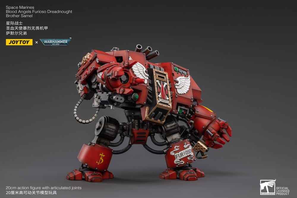 Warhammer 40,000 Actionfigur Blood Angels Furioso Dreadnought Brother Samel 20 cm