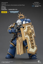 Warhammer 40,000 Action Figur Ultramarines Levantus med Kraftsvärd, Stormsköld och Boltpistol 13 cm Joy Toy (CN)