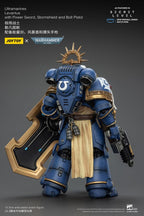 Warhammer 40,000 Action Figur Ultramarines Levantus med Kraftsvärd, Stormsköld och Boltpistol 13 cm Joy Toy (CN)