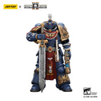 Warhammer 40,000: Space Marine 2 Action Figur Ultramarines Relic Primus Armour med Plasma Pistol och Combat Blade 13 cm Joy Toy (CN)