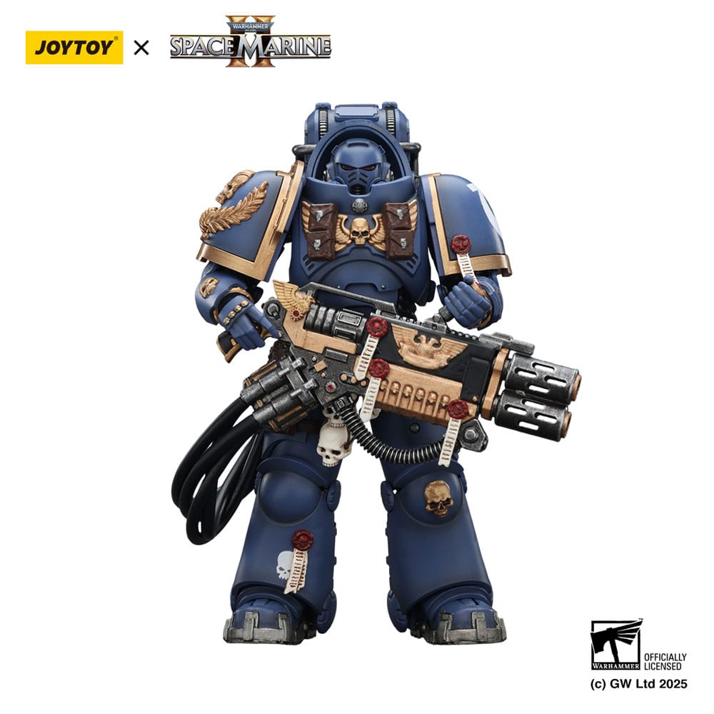 Warhammer 40,000: Space Marine 2 Action Figur Ultramarines Heavy Artificer Armor med Relik Multi-Melta 13 cm Joy Toy (CN)