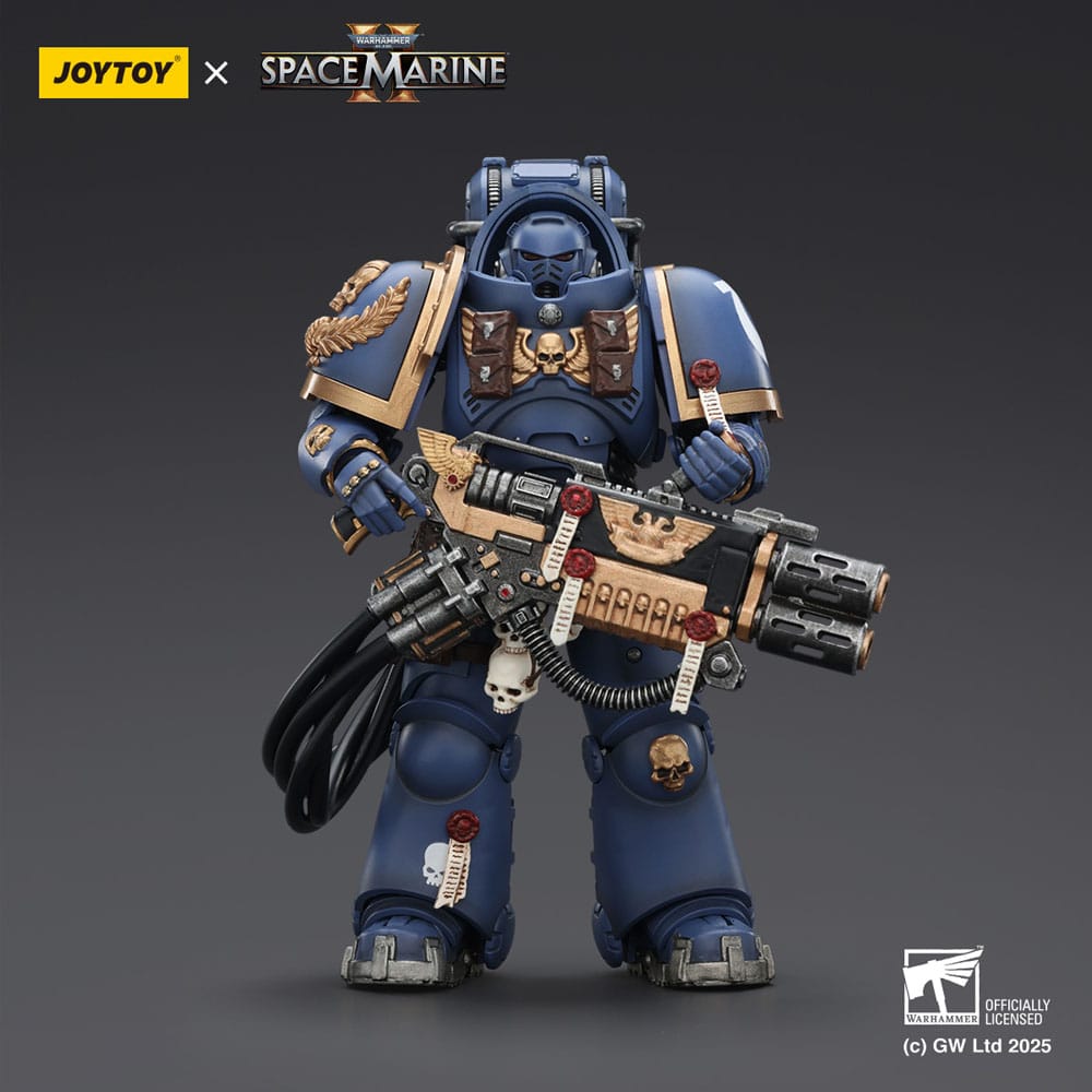 Warhammer 40,000: Space Marine 2 Action Figur Ultramarines Heavy Artificer Armor med Relik Multi-Melta 13 cm Joy Toy (CN)