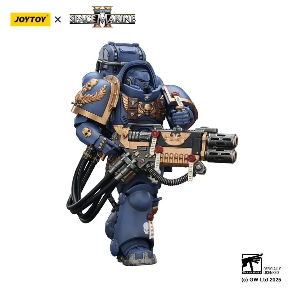 Warhammer 40,000: Space Marine 2 Action Figur Ultramarines Heavy Artificer Armor med Relik Multi-Melta 13 cm Joy Toy (CN)