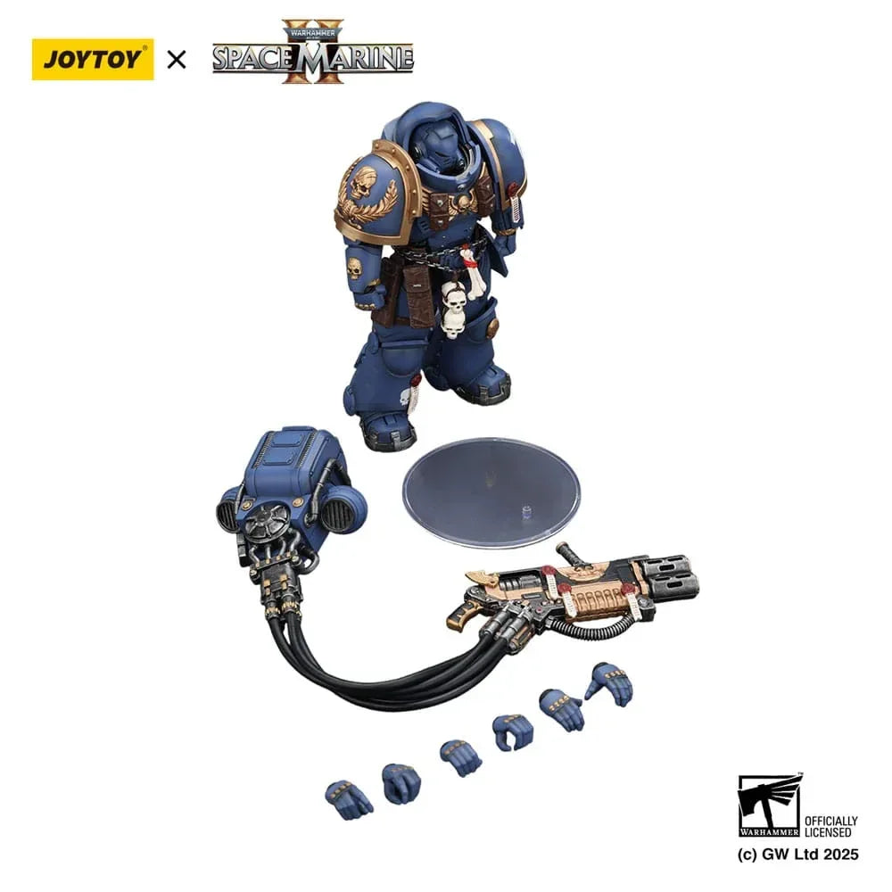 Warhammer 40,000: Space Marine 2 Action Figur Ultramarines Heavy Artificer Armor med Relik Multi-Melta 13 cm Joy Toy (CN)